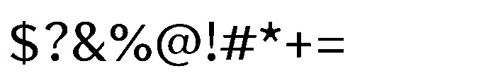 Avenyx Serif Regular Font OTHER CHARS