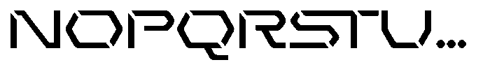 Aveqo Font UPPERCASE