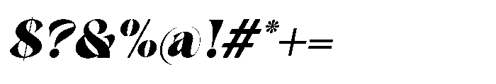 Aver Magera Italic Font OTHER CHARS