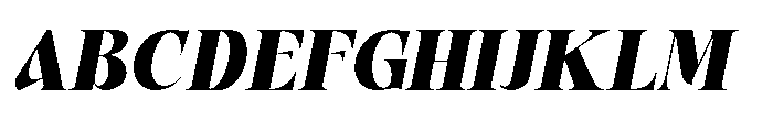 Aver Magera Italic Font UPPERCASE