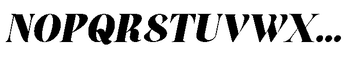 Aver Magera Italic Font UPPERCASE