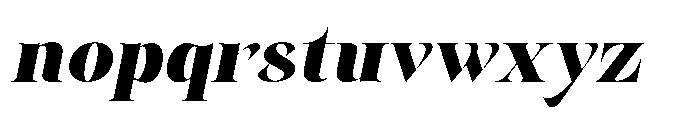 Aver Magera Italic Font LOWERCASE