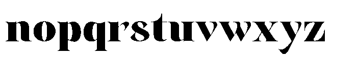 Aver Magera Regular Font LOWERCASE