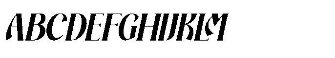 Averdyn Oblique Font UPPERCASE