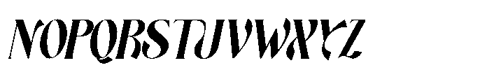 Averdyn Oblique Font UPPERCASE