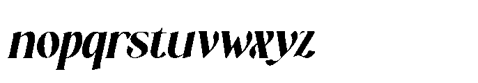 Averdyn Oblique Font LOWERCASE