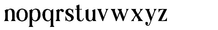 Averique Font LOWERCASE