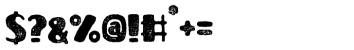 Averon Dust Rough Font OTHER CHARS