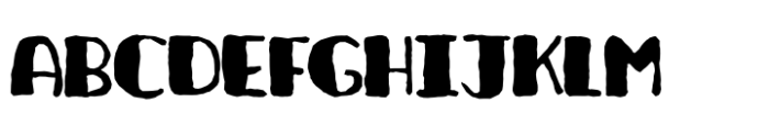 Averon Inked Rough Font UPPERCASE