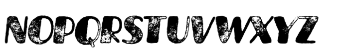 Averon Old Press Rough Italic Font UPPERCASE