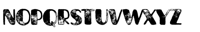 Averon Old Press Rough Font UPPERCASE