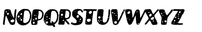 Averon Riverrock Rough Italic Font LOWERCASE