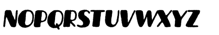 Averon Rough Italic Font LOWERCASE