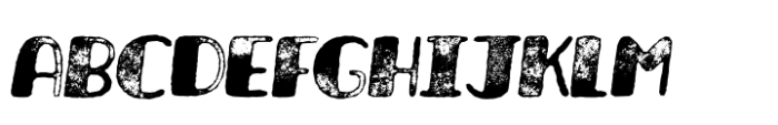 Averon Sandpaper Rough Italic Font UPPERCASE