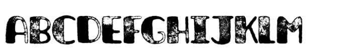 Averon Sandpaper Rough Font UPPERCASE
