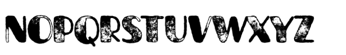 Averon Sandpaper Rough Font UPPERCASE