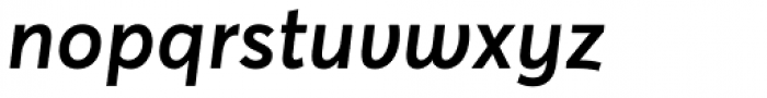 Averta Cyr SemiBold Italic Font LOWERCASE