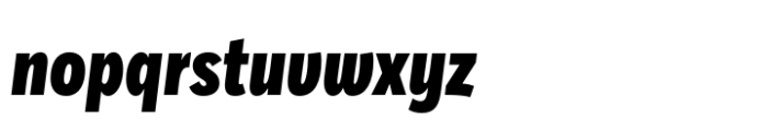Averta PE Condensed Black Italic Font LOWERCASE