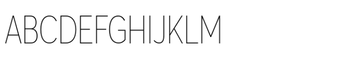 Averta PE Condensed Extrathin Font UPPERCASE
