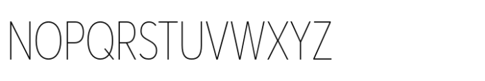 Averta PE Condensed Extrathin Font UPPERCASE