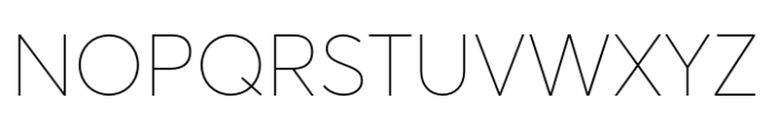 Averta PE Extra Thin Font UPPERCASE