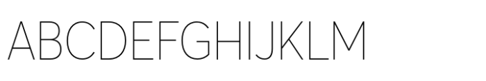 Averta PE Narrow Extrathin Font UPPERCASE