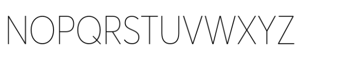 Averta PE Narrow Extrathin Font UPPERCASE