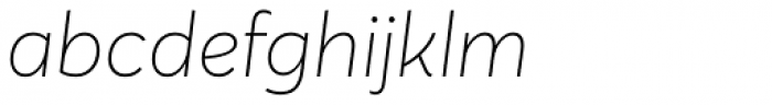 Averta PE Thin Italic Font LOWERCASE
