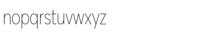 Averta Standard PE Condensed Extrathin Font LOWERCASE