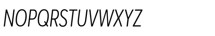 Averta Standard PE Condensed Light Italic Font UPPERCASE