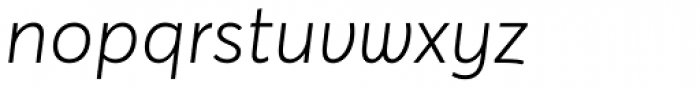 Averta Std Light Italic Font LOWERCASE