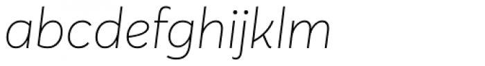 Averta Std Thin Italic Font LOWERCASE