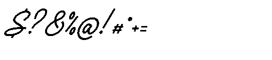 Averty Meadow Italic Font OTHER CHARS