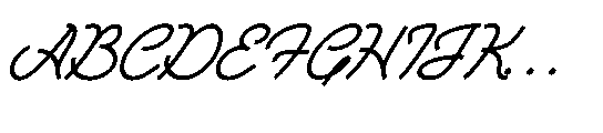 Averty Meadow Italic Font UPPERCASE