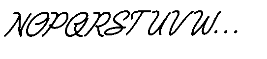 Averty Meadow Italic Font UPPERCASE