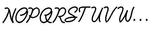 Averty Meadow Regular Font UPPERCASE