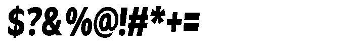 Avestra Black Condensed Italic Font OTHER CHARS