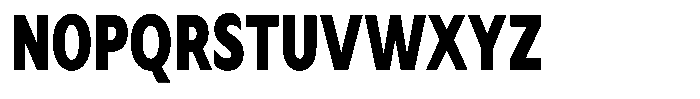 Avestra Black Condensed Font UPPERCASE