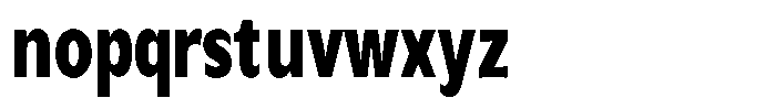 Avestra Black Condensed Font LOWERCASE