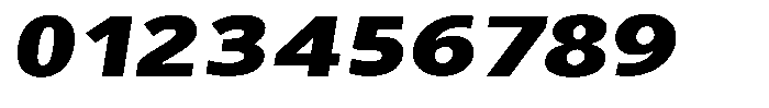 Avestra Black Expanded Italic Font OTHER CHARS