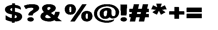 Avestra Black Expanded Font OTHER CHARS