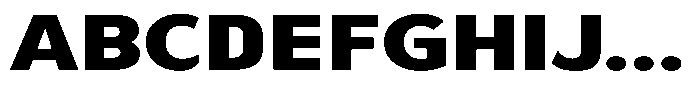 Avestra Black Expanded Font UPPERCASE