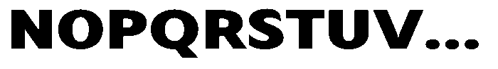 Avestra Black Expanded Font UPPERCASE