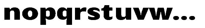 Avestra Black Expanded Font LOWERCASE