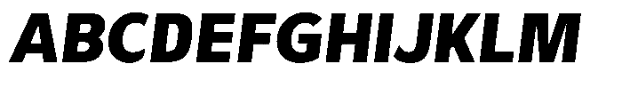 Avestra Black Italic Font UPPERCASE