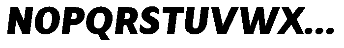 Avestra Black Italic Font UPPERCASE