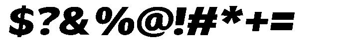 Avestra Black Sem Exp Italic Font OTHER CHARS