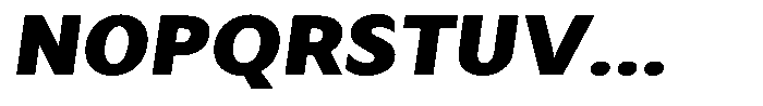 Avestra Black Sem Exp Italic Font UPPERCASE