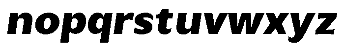 Avestra Black Sem Exp Italic Font LOWERCASE