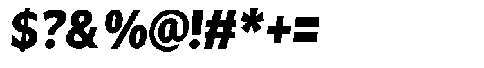 Avestra Black Semi Condensed Italic Font OTHER CHARS
